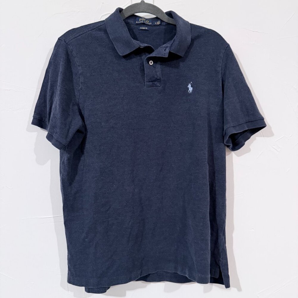 Polo Ralph Lauren Classic Fit Navy Blue Polo Shirt – Men’s Size L